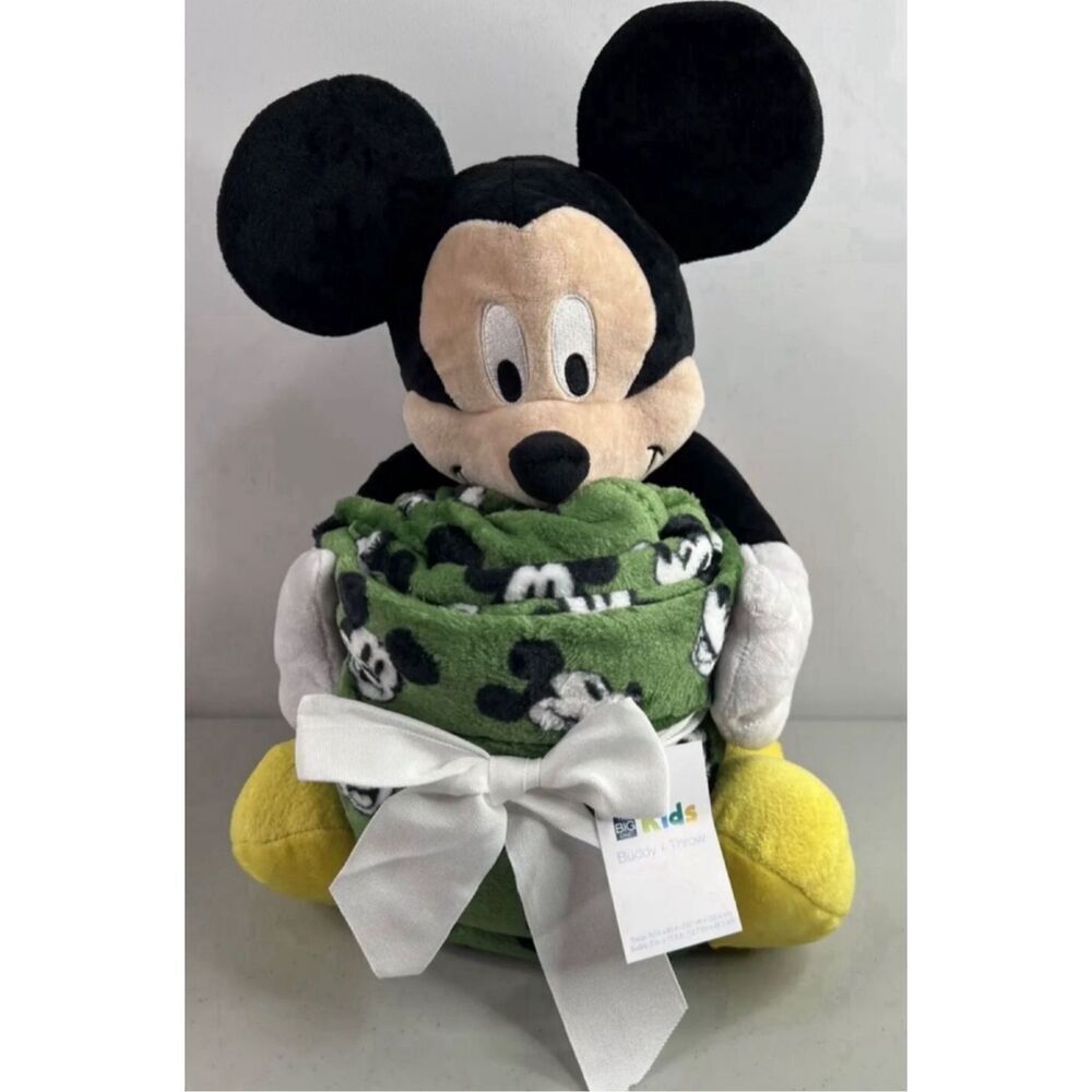 Disney's mickey Mouse Buddy & Throw Set by The Big One Kids NWT‎